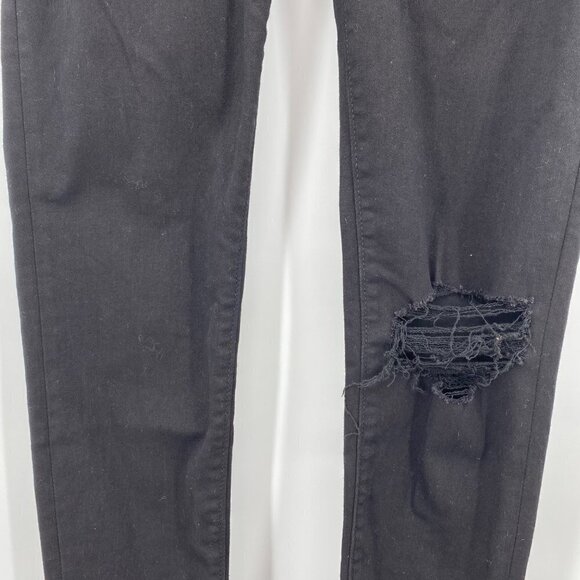 True Religion Jennie Curvy Mid Rise Skinny Distressed Black Jeans Women's Sz 28 - Picture 3 of 15